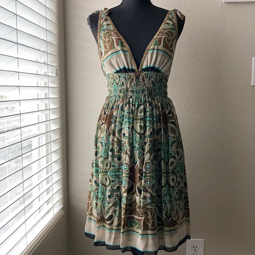 Nicole Miller Studio Silk Midi Dress
